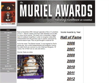 Tablet Screenshot of murielawards.org